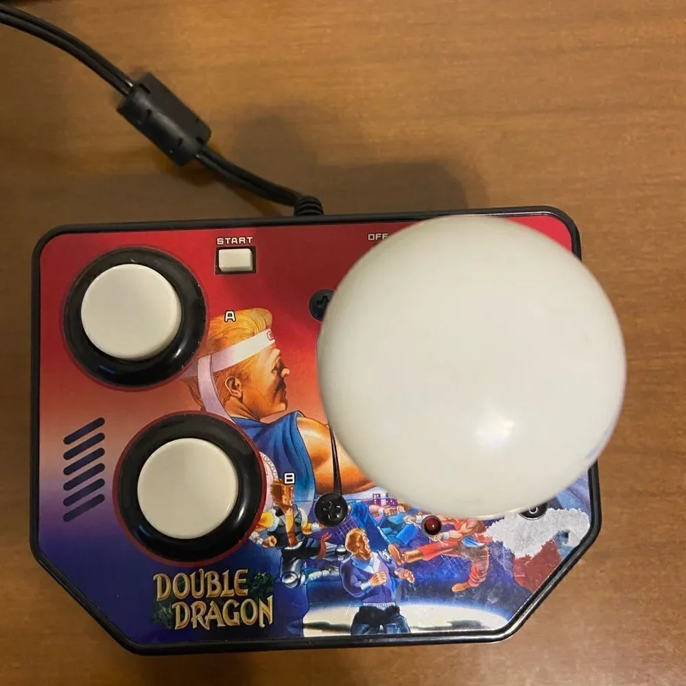 Handheld dbl dragon plug and play arcade game with joystick